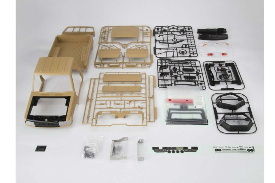 Spare Parts * | 48734 | Killerbody 1/10 Military Desert Toyota Land Cruiser 70 Hard Body Kit W/ Accessories