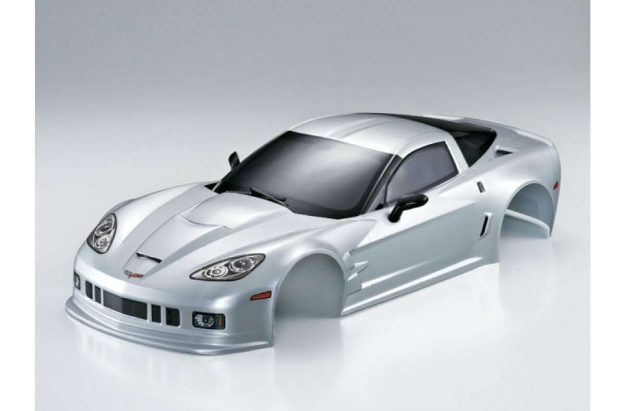 Spare Parts * | 48144 | Killerbody 1/10 Corvette Gt2 Silver Painted Body Shell