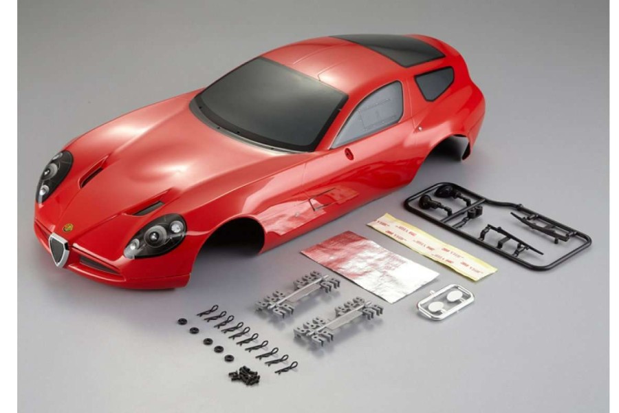 Spare Parts * | 48297 | Killerbody 1/10 Alfa Romeo Tz3 Corsa Red Painted Body Shell W/ Accessories