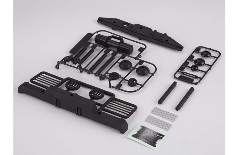 Spare Parts * | 48724 | Killerbody Black Aluminium Trx-4 & Scx10 Ii Front Bumper