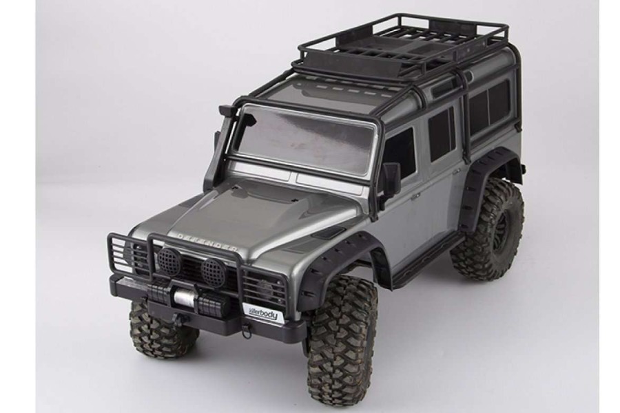 Spare Parts * | 48724 | Killerbody Black Aluminium Trx-4 & Scx10 Ii Front Bumper