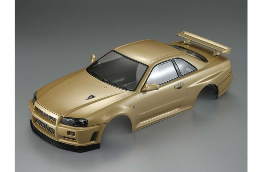 Spare Parts * | 48645 | Killerbody 1/10 Nissan Skyline R34 Champagne Gold Painted Body Shell