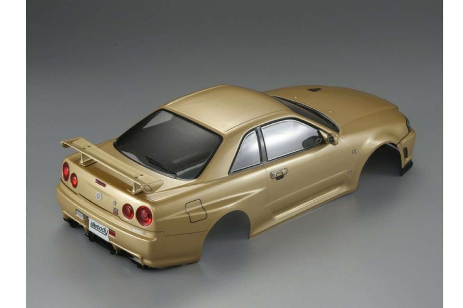 Spare Parts * | 48645 | Killerbody 1/10 Nissan Skyline R34 Champagne Gold Painted Body Shell