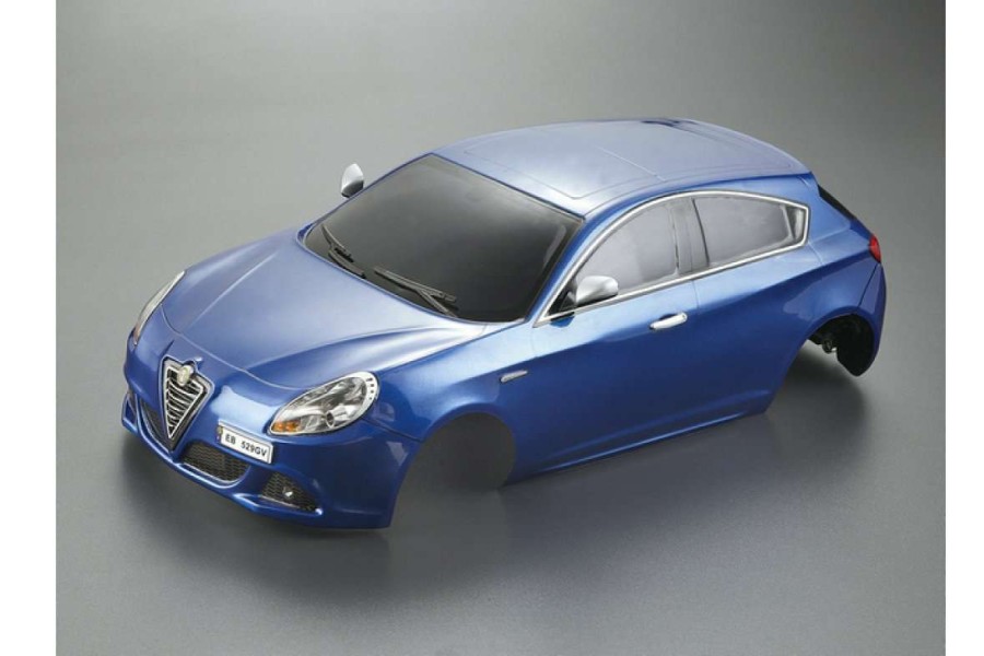 Spare Parts * | 48561 | Killerbody 1/10 2010 Alfa Rome Giulietta Metallic Blue Painted Body Shell W/ Light Bucket Assembly