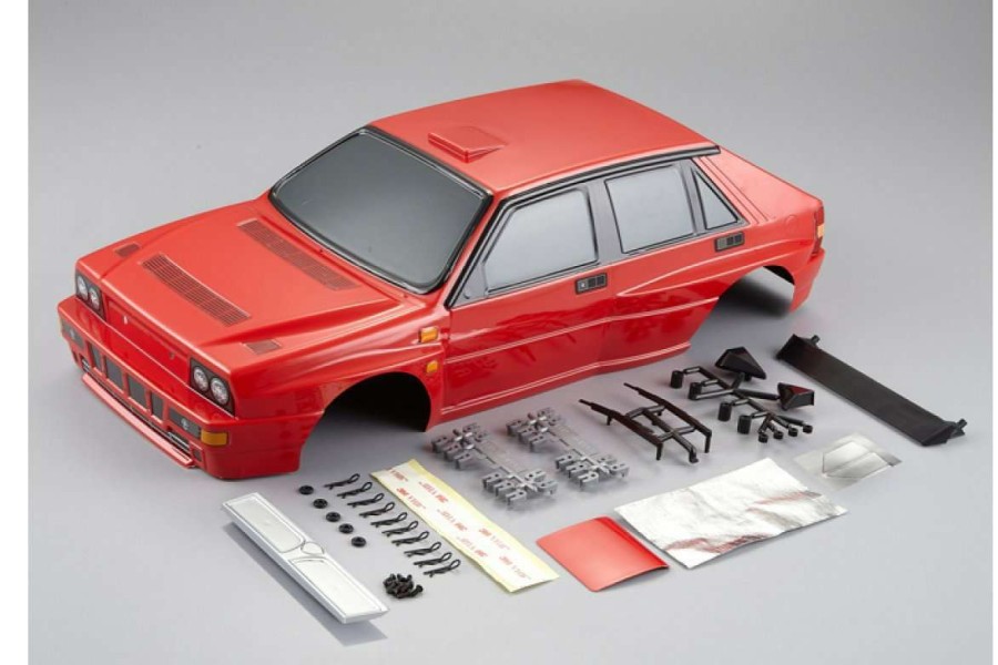 Spare Parts * | 48287 | Killerbody 1/10 Lancia Delta Hf Integrale Black Painted Body Shell W/ Accessories