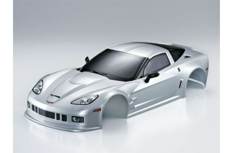 Spare Parts * | 48014 | Killerbody 1/10 Corvette Gt2 Silver Painted Body Shell