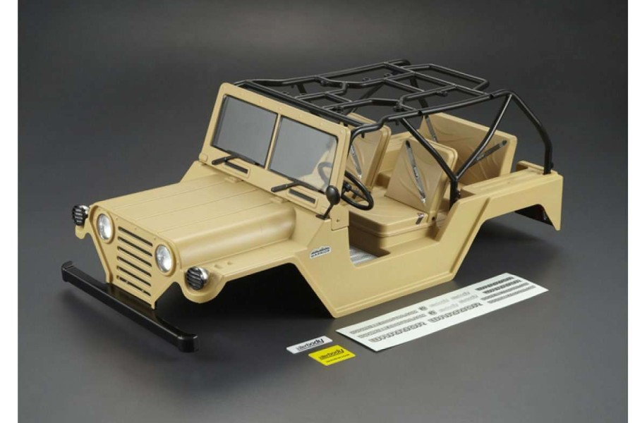 Electronics * | 48447 | Killerbody 1/10 Crawler Warrior Matte Military Desert Painted Body Shell W/ Light Bucket Assembly