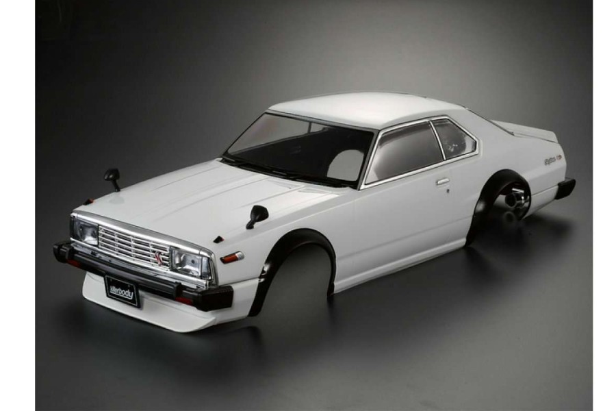 Spare Parts * | 48676 | Killerbody 1/10 1980 Skyline Hardtop 2000 Turbo Gt-Es Whte Painted Body Shell W/ Decals