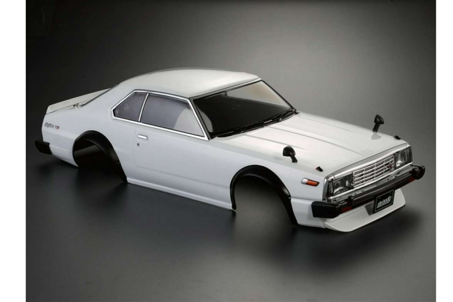 Spare Parts * | 48676 | Killerbody 1/10 1980 Skyline Hardtop 2000 Turbo Gt-Es Whte Painted Body Shell W/ Decals