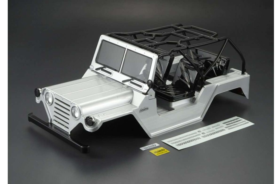 Electronics * | 48443 | Killerbody 1/10 Crawler Warrior Silver Painted Body Shell W/ Light Bucket Assembly