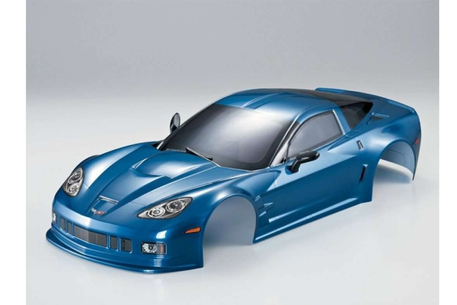 Spare Parts * | 48150 | Killerbody 1/10 Corvette Gt2 Metallic Blue Painted Body Shell