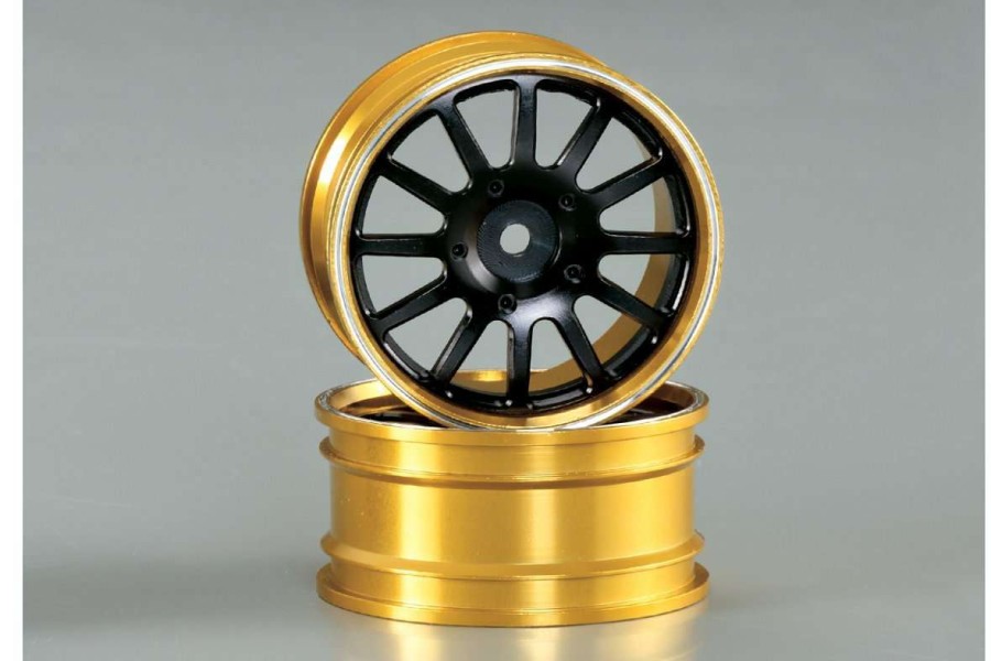 Spare Parts * | 48075Blk | Killerbody 1.9" Gold & Black Aluminium T-Drift Rims