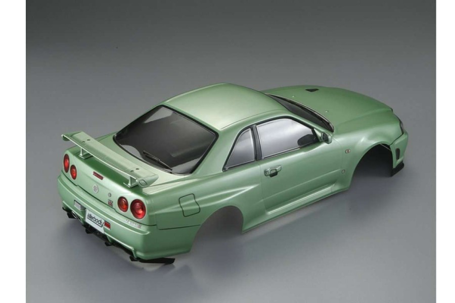 Spare Parts * | 48646 | Killerbody 1/10 Nissan Skyline R34 Champagne Green Painted Body Shell