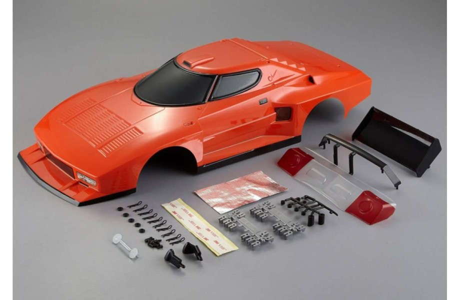 Spare Parts * | 48309 | Killerbody 1/10 Lancia Stratos 1977 Giro D'Italia Orange Painted Body Shell W/ Accessories