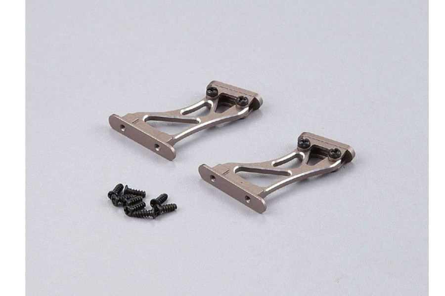 Spare Parts * | 48111Hgy | Killerbody 1/10 Grey Aluminium Rear Wing Mount