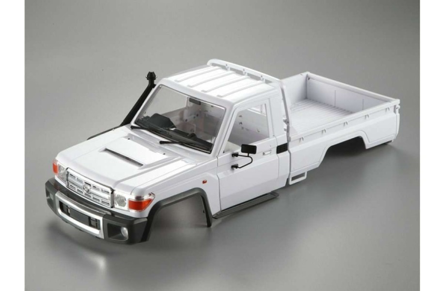 Spare Parts * | 48732 | Killerbody 1/10 Toyota Land Cruiser White Hard Body Kit W/ Pedal, Wheel Arches, Steel Mounting For Traxxas Trx-4