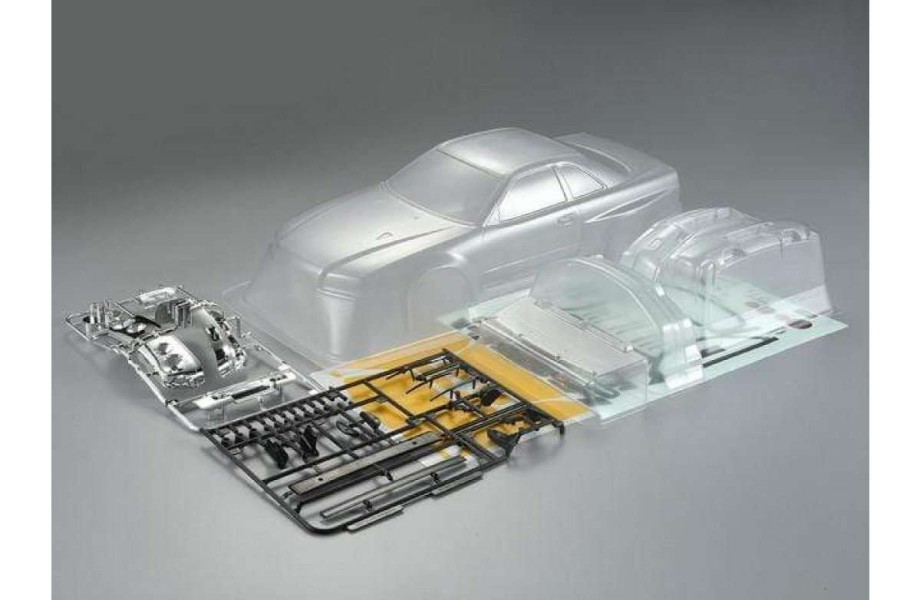 Spare Parts * | 48626 | Killerbody 1/10 Nissan Skyline R34 Clear Unpainted Body Shell