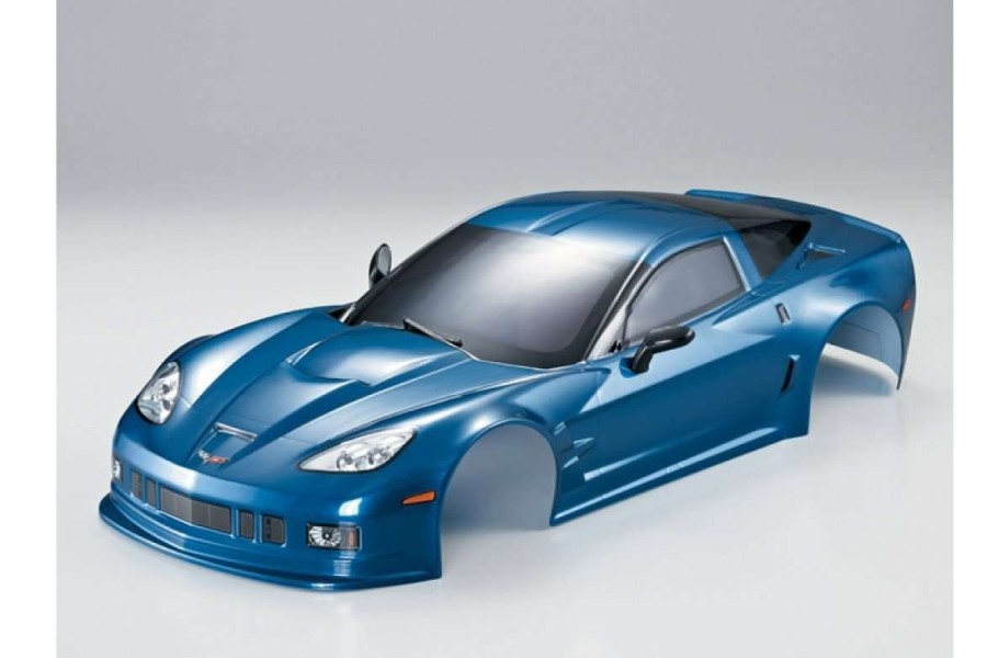 Spare Parts * | 48017 | Killerbody 1/10 Corvette Gt2 Metallic Blue Painted Body Shell