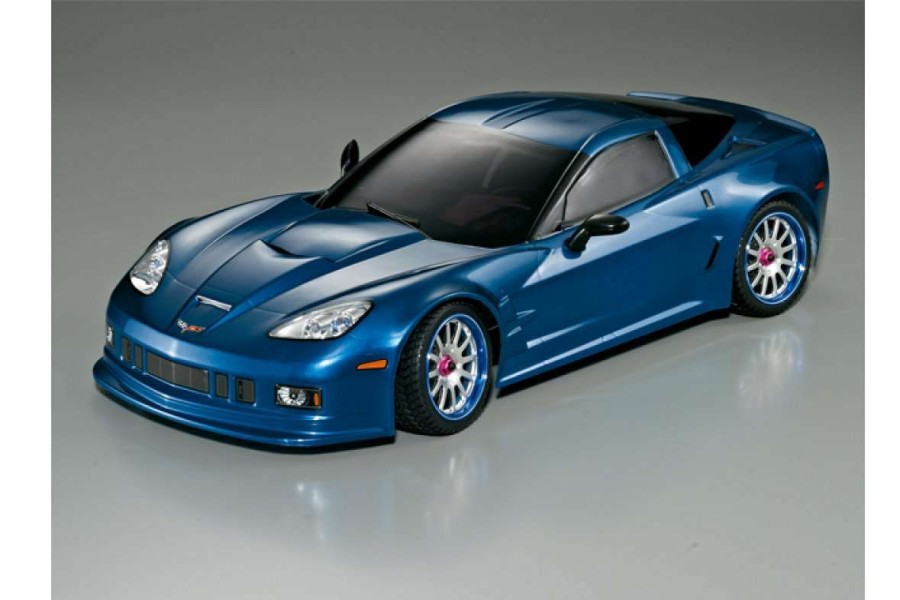 Spare Parts * | 48017 | Killerbody 1/10 Corvette Gt2 Metallic Blue Painted Body Shell