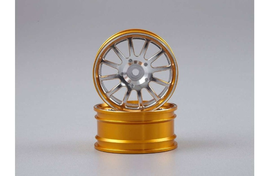 Spare Parts * | 48075Sigy | Killerbody 1.9" Gold/Silver Aluminium Rims 2Pcs