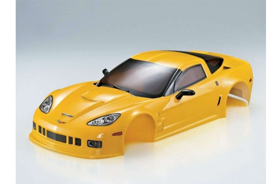 Spare Parts * | 48142 | Killerbody 1/10 Corvette Gt2 Yellow Painted Body Shell