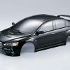 Spare Parts * | 48005 | Killerbody 1/10 Mitsubishi Evolution X Black Painted Body Shell