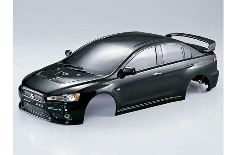 Spare Parts * | 48005 | Killerbody 1/10 Mitsubishi Evolution X Black Painted Body Shell