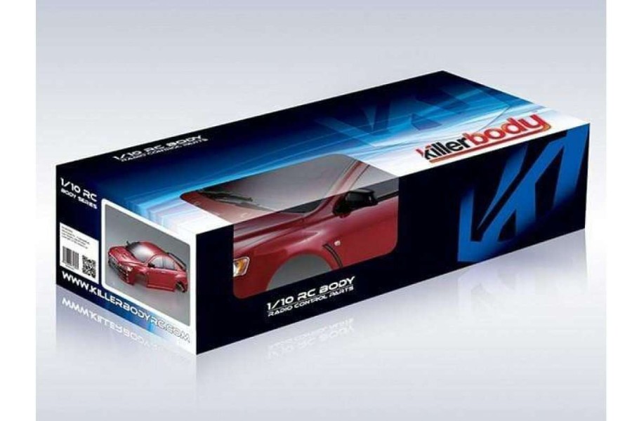 Spare Parts * | 48003 | Killerbody 1/10 Mitsubishi Evolution X Red Painted Body Shell