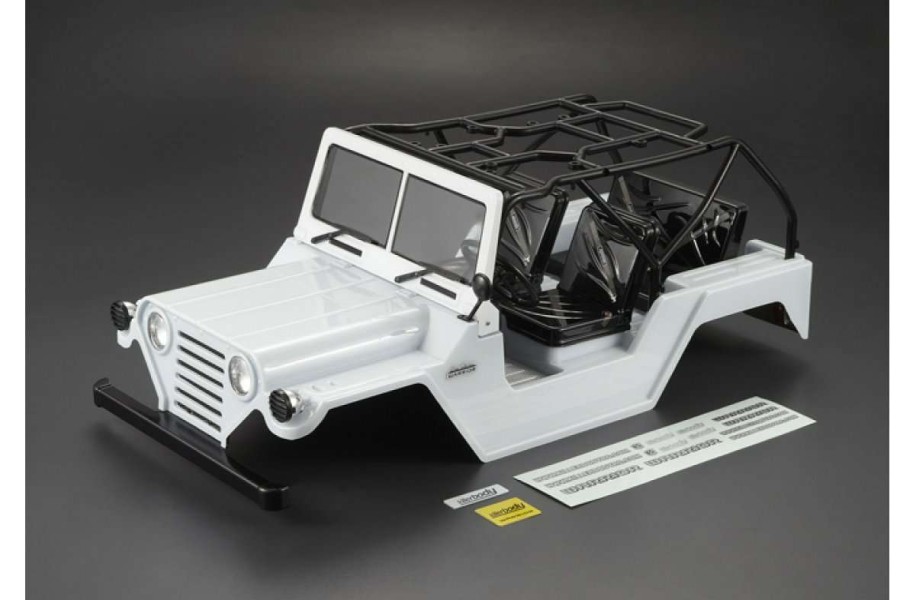 Electronics * | 48445 | Killerbody 1/10 Crawler Warrior White Painted Body Shell W/ Light Bucket Assembly