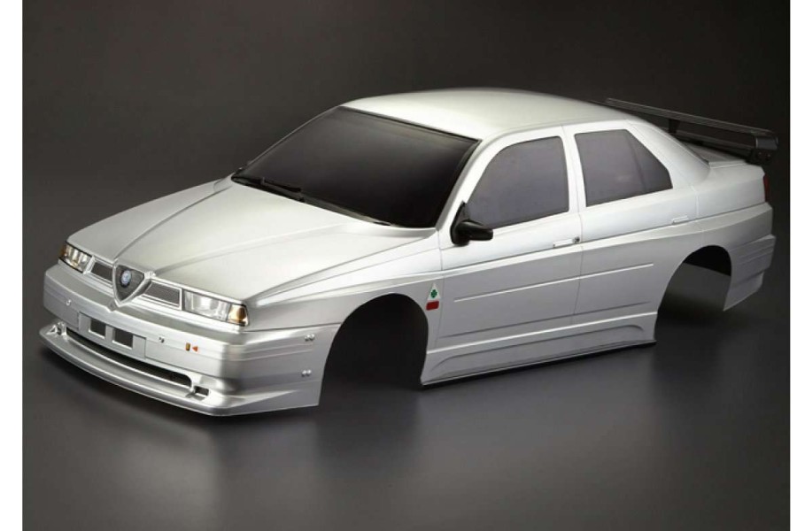 Spare Parts * | 48475 | Killerbody 1/10 Alfa Romeo 155 Gta Silver Painted Body Shell W/ Light Bucket Assembly