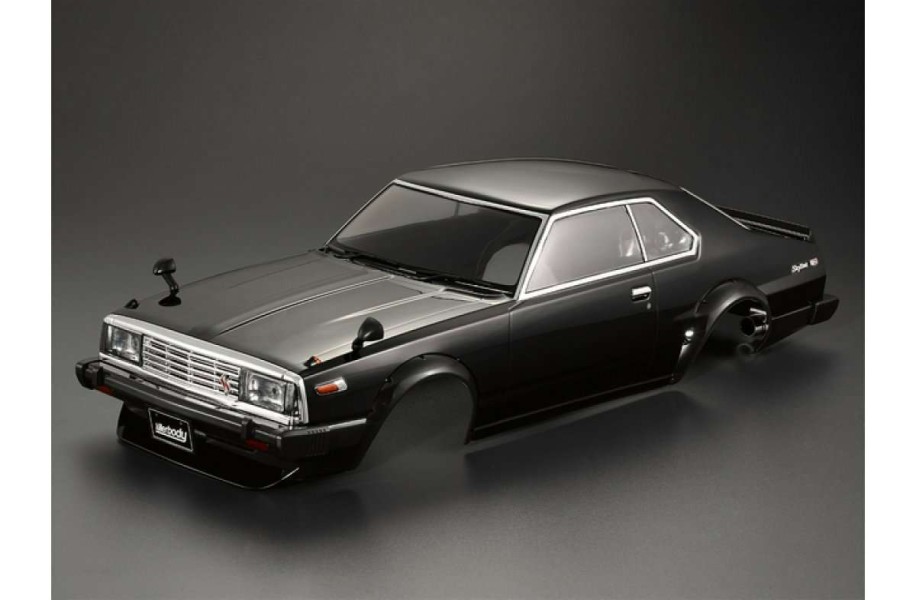 Spare Parts * | 48675 | Killerbody 1/10 1980 Skyline Hardtop 2000 Turbo Gt-Es Black Painted Body Shell W/ Decals