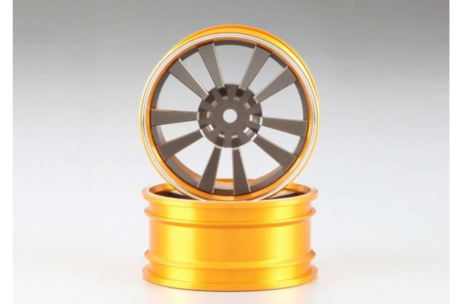 Spare Parts * | 48491Sigy | Killerbody 1.9" Gold/Gun Metal Aluminium T-Drift Rims 2Pcs