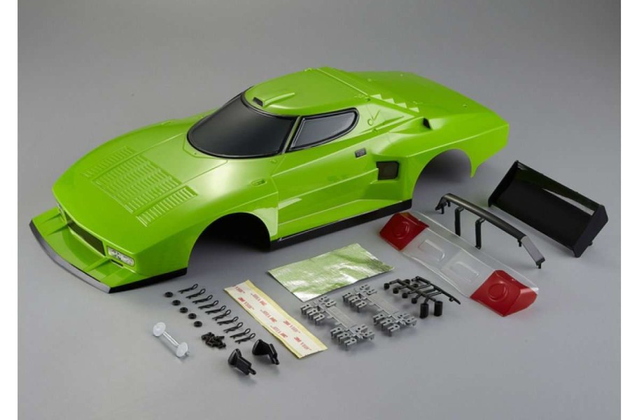 Spare Parts * | 48311 | Killerbody 1/10 Lancia Stratos 1977 Giro D'Italia Green Painted Body Shell W/ Accessories