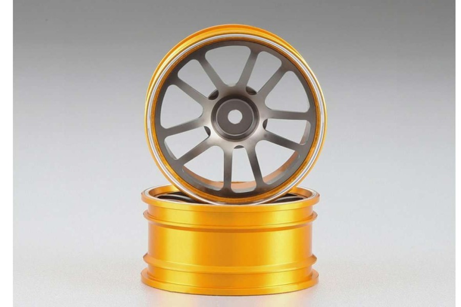 Spare Parts * | 48490Sigy | Killerbody 1.9" Gold/Gun Metal Aluminium T-Drift Rims 2Pcs