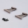 Spare Parts * | 48111Mgy | Killerbody 1/10 Grey Aluminium Rear Wing Mount