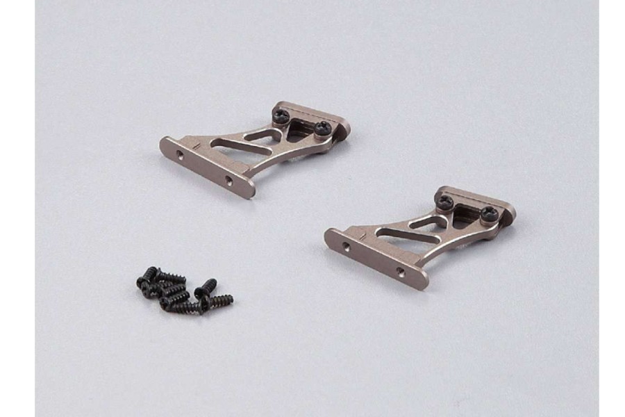 Spare Parts * | 48111Mgy | Killerbody 1/10 Grey Aluminium Rear Wing Mount