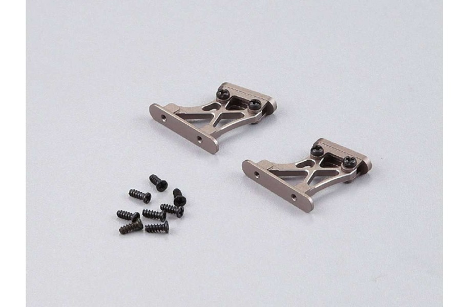 Spare Parts * | 48115Lgy | Killerbody 1/10 Grey Aluminium Rear Wing Mount